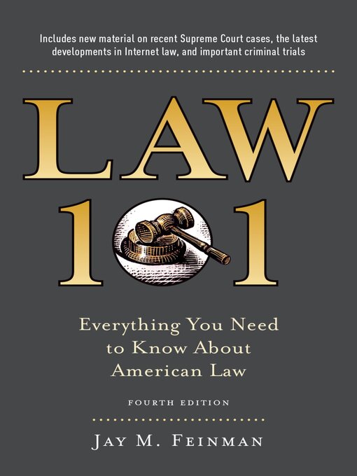 Title details for Law 101 by Jay Feinman - Wait list